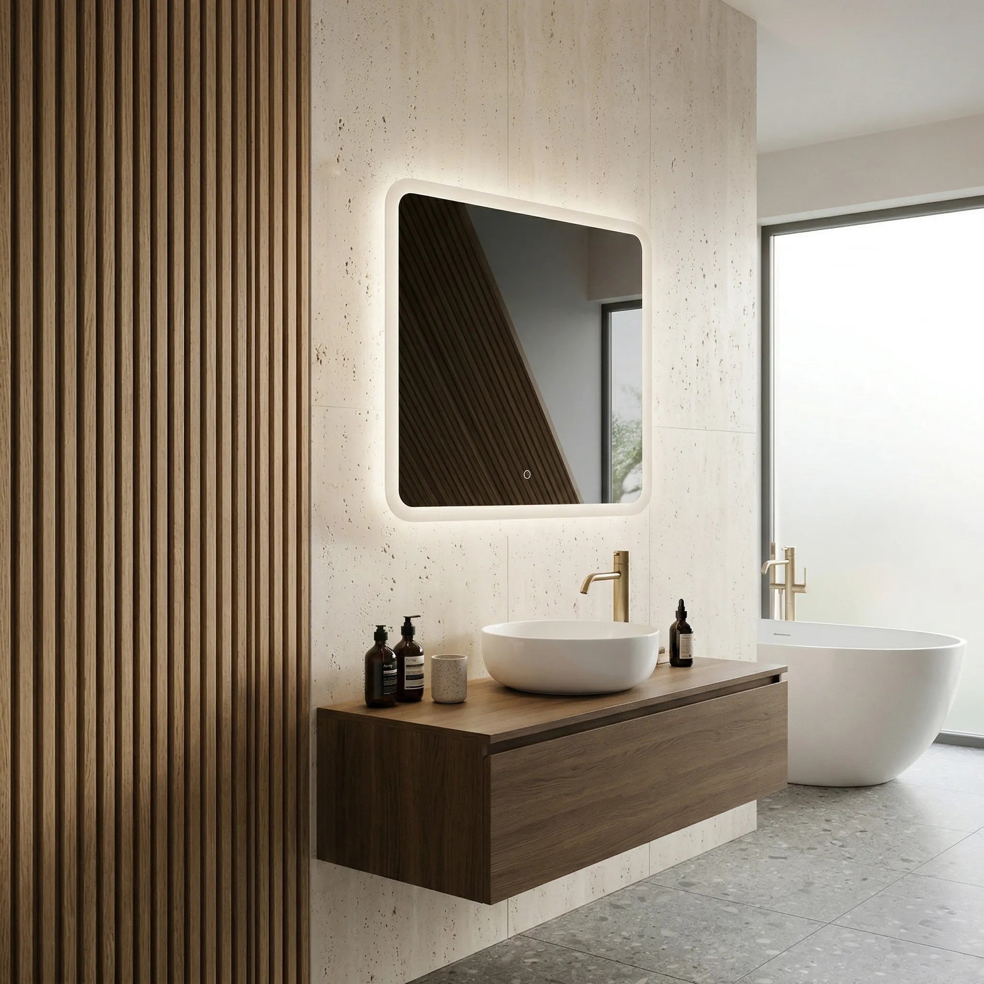 Oglindă LED 70x70cm TOP-2  6