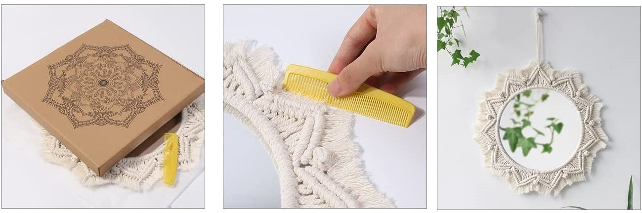 Oglinda Perete Boho 53cm 322048  5