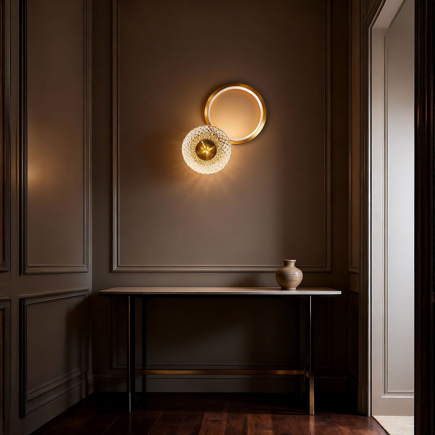 Aplică De Perete Led Lhj071-w Brush Gold  2