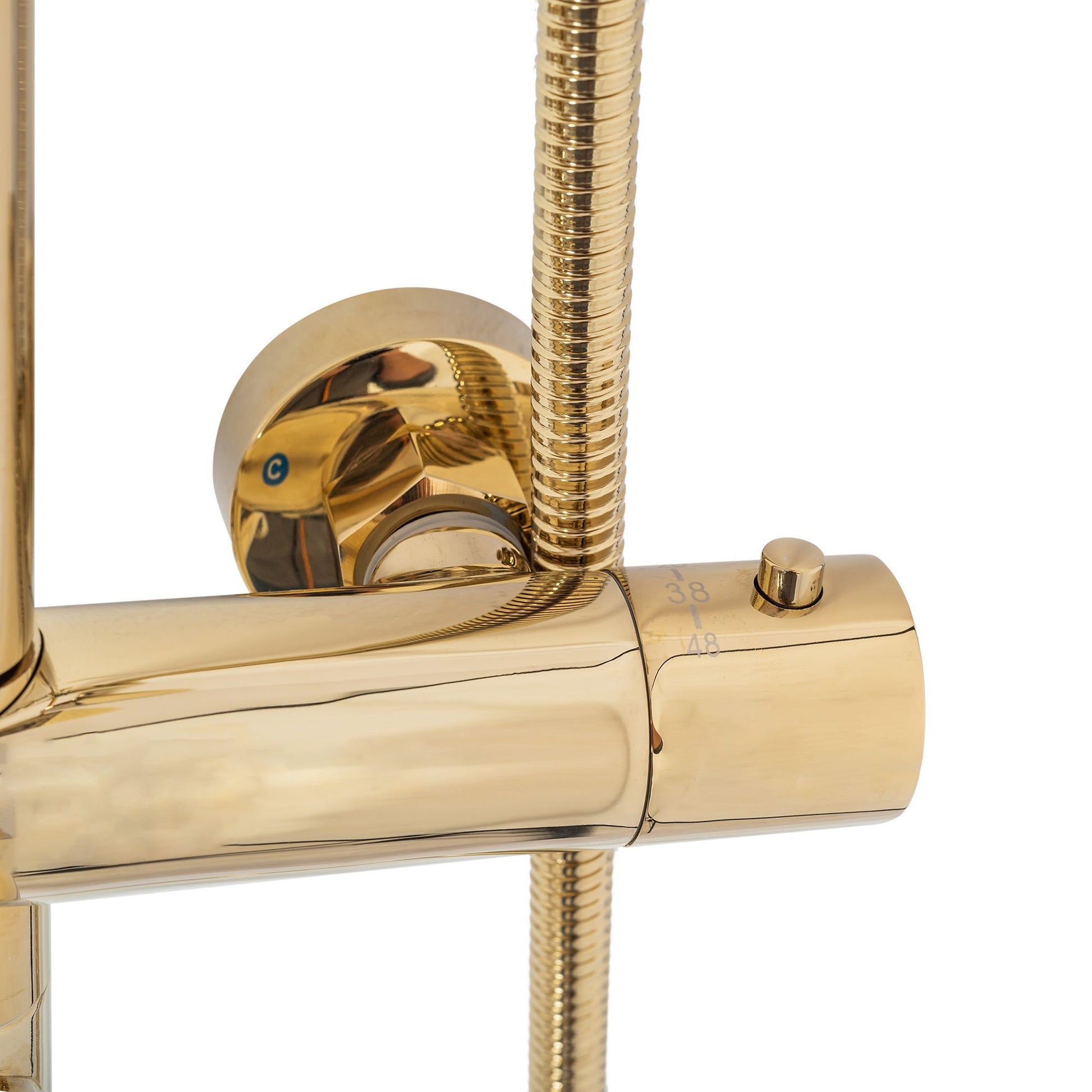 Set de dus cu termostat Lungo Gold Auriu 7