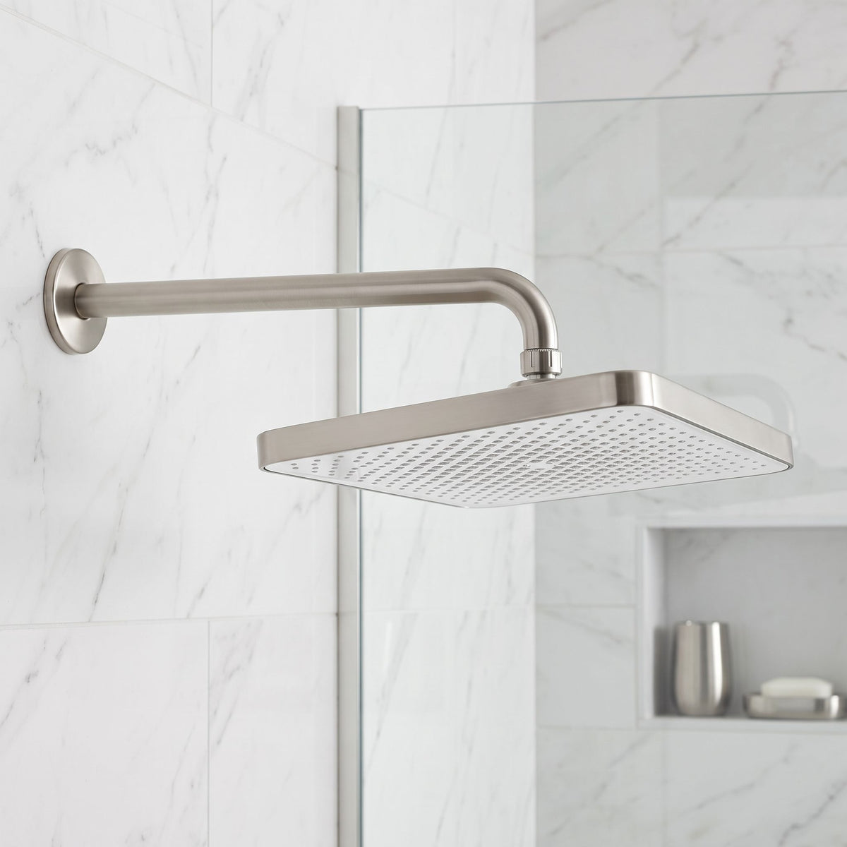 Pălărie De Duș Dreptunghiulară REA JS-032 Brushed Nickel 3