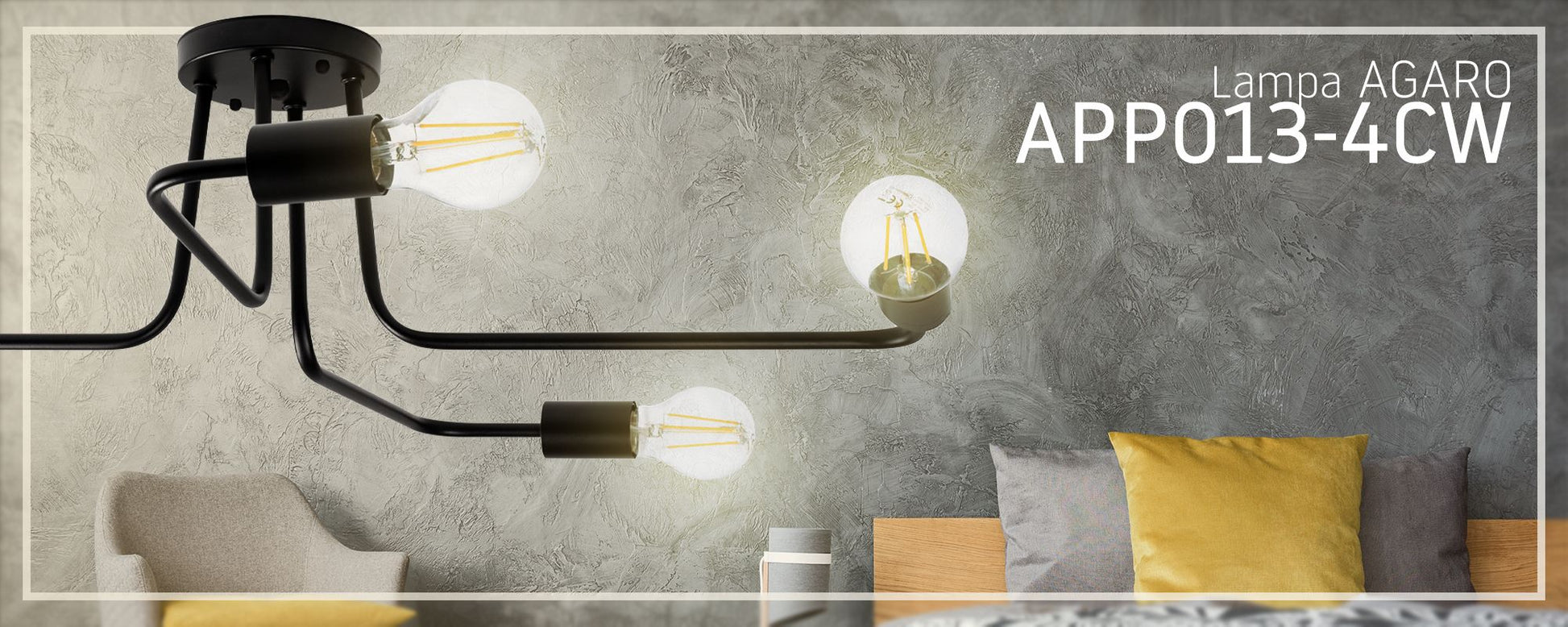 Lampa DE TAVAN/de perete paianjen Agaro 4  6