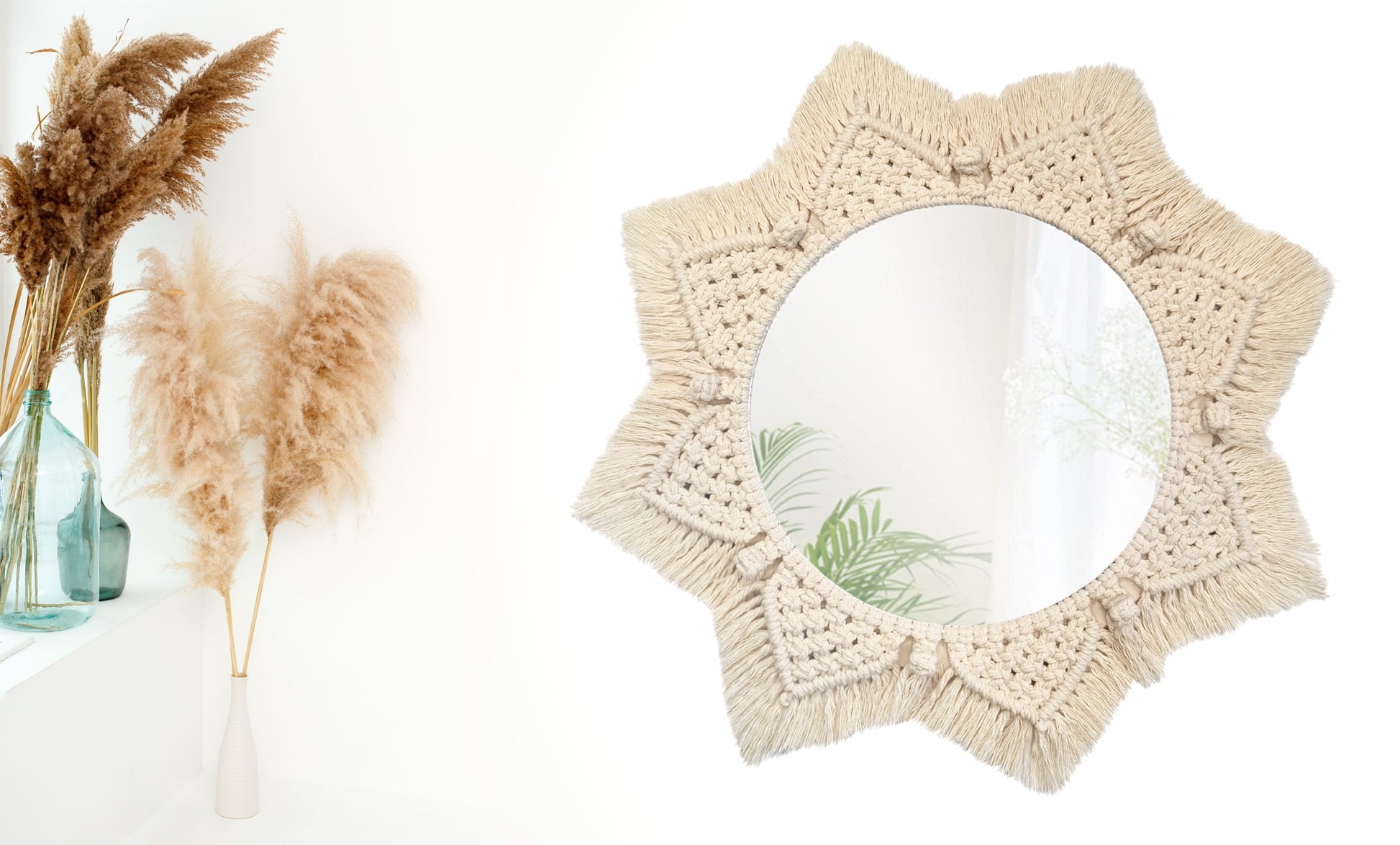 Oglinda Perete Boho 53cm 322048  3