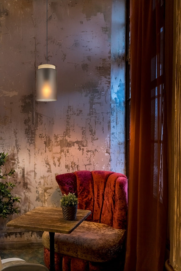 Lampă Suspendată APP1810-1CP Frosted Grey  4