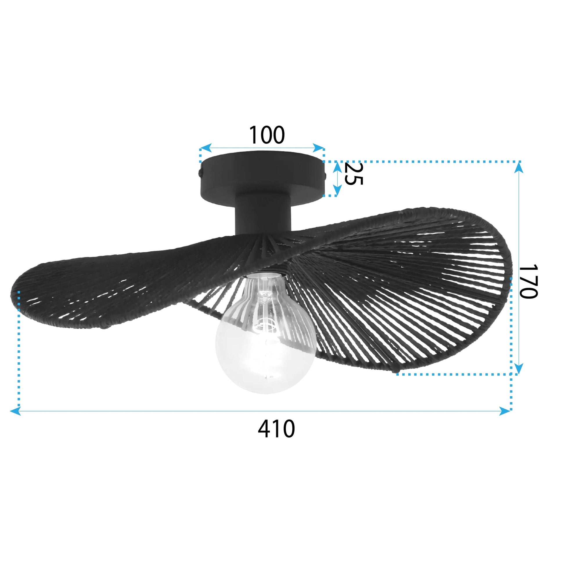 Lampă Suspendată APP1832-1C Black  4