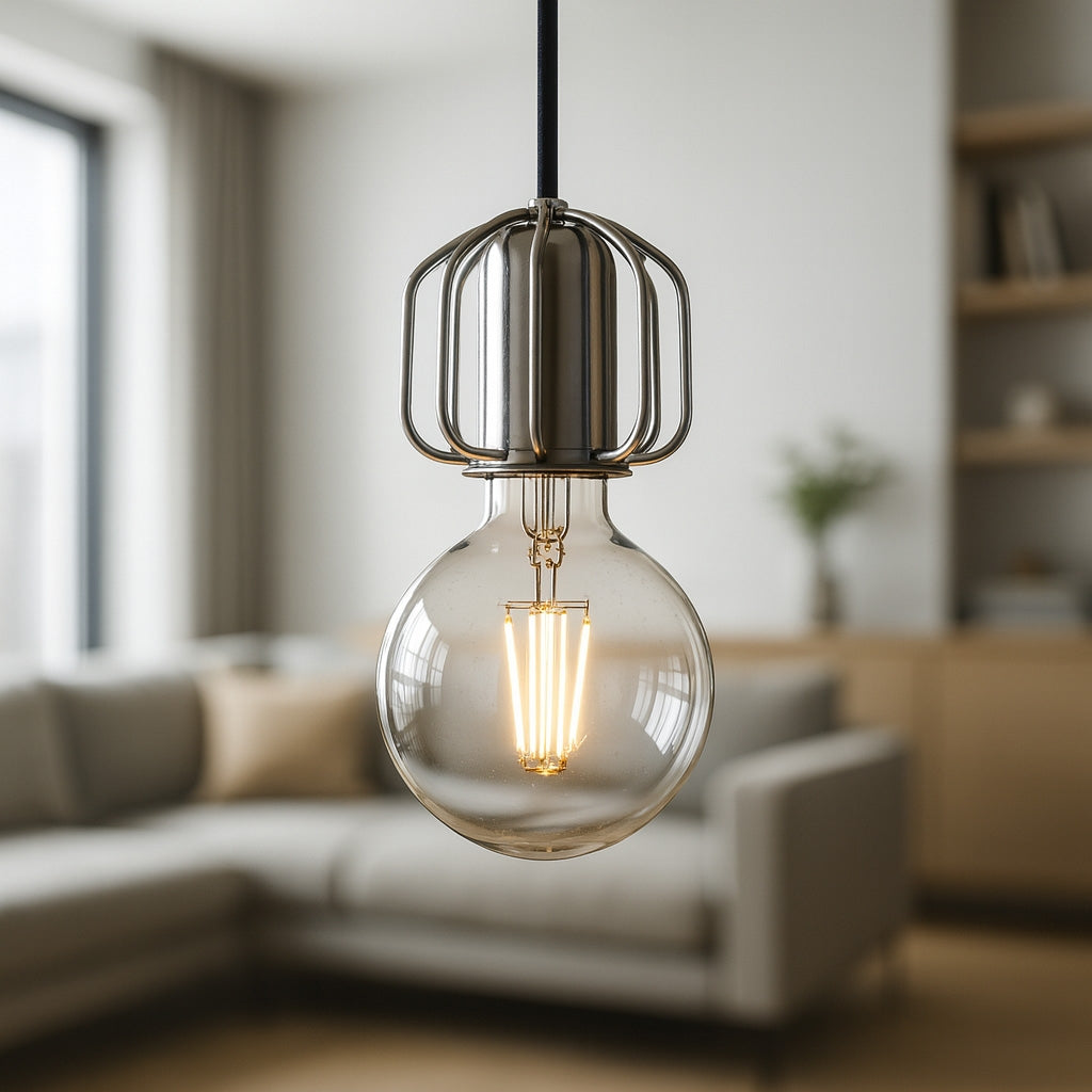 Lampa De Tavan Suspendabila Loft Crom APP594-1CP  3