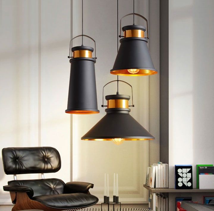 Lampa DE TAVAN ASTI A negru / Auriu  5
