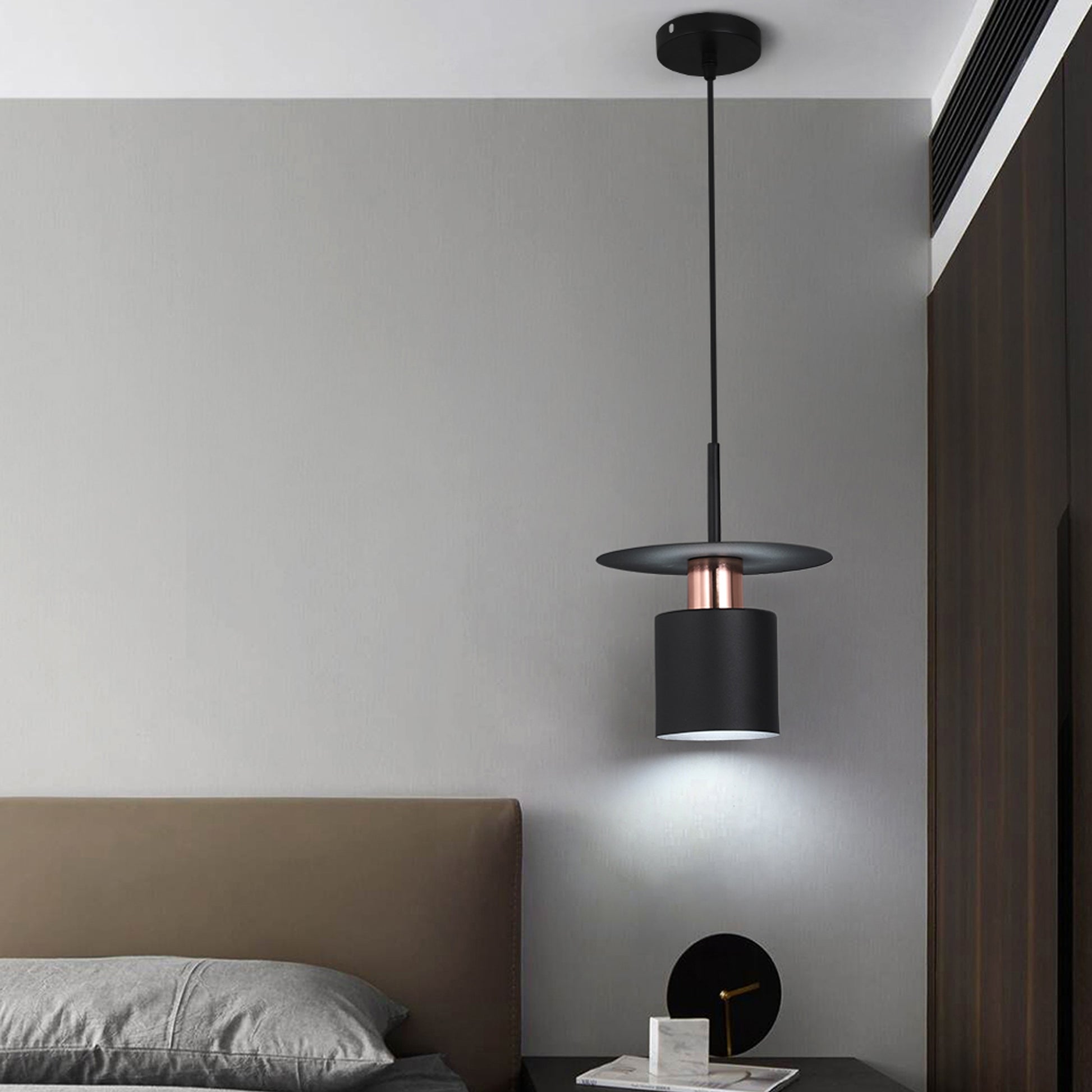Lampă Suspendată APP1145-1CP Black Rose Gold  6