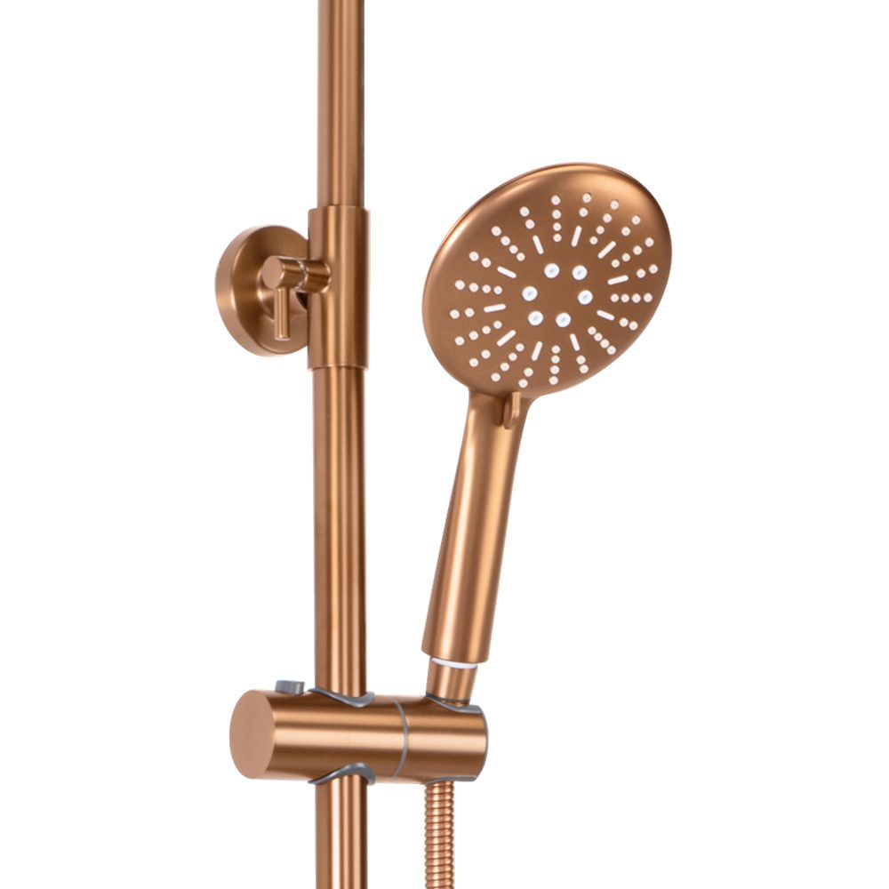 Coloana de dus cu termostat REA Lungo Copper Brush  5