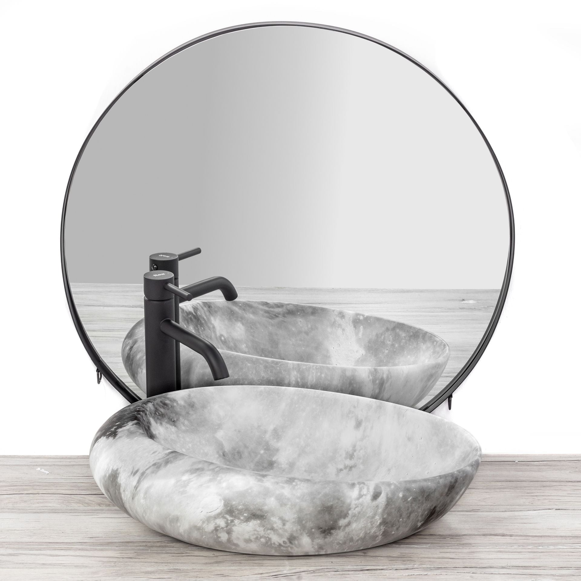 Lavoar pentru blat Rea Roxy C Stone L.GREY 6
