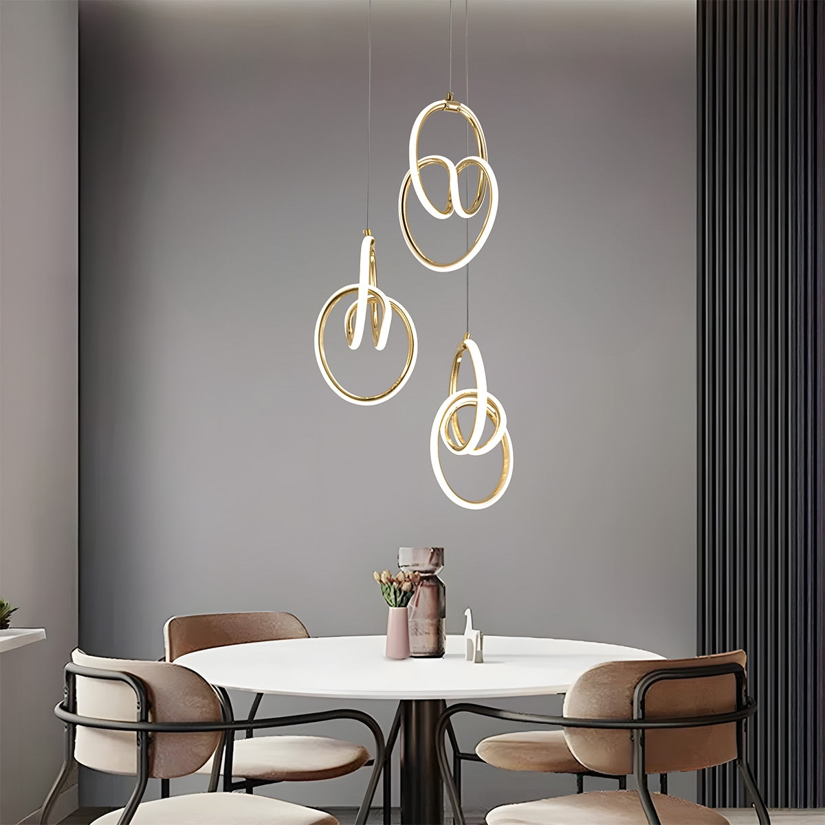 Lampă Suspendată Led G082-3cpr Gold  7