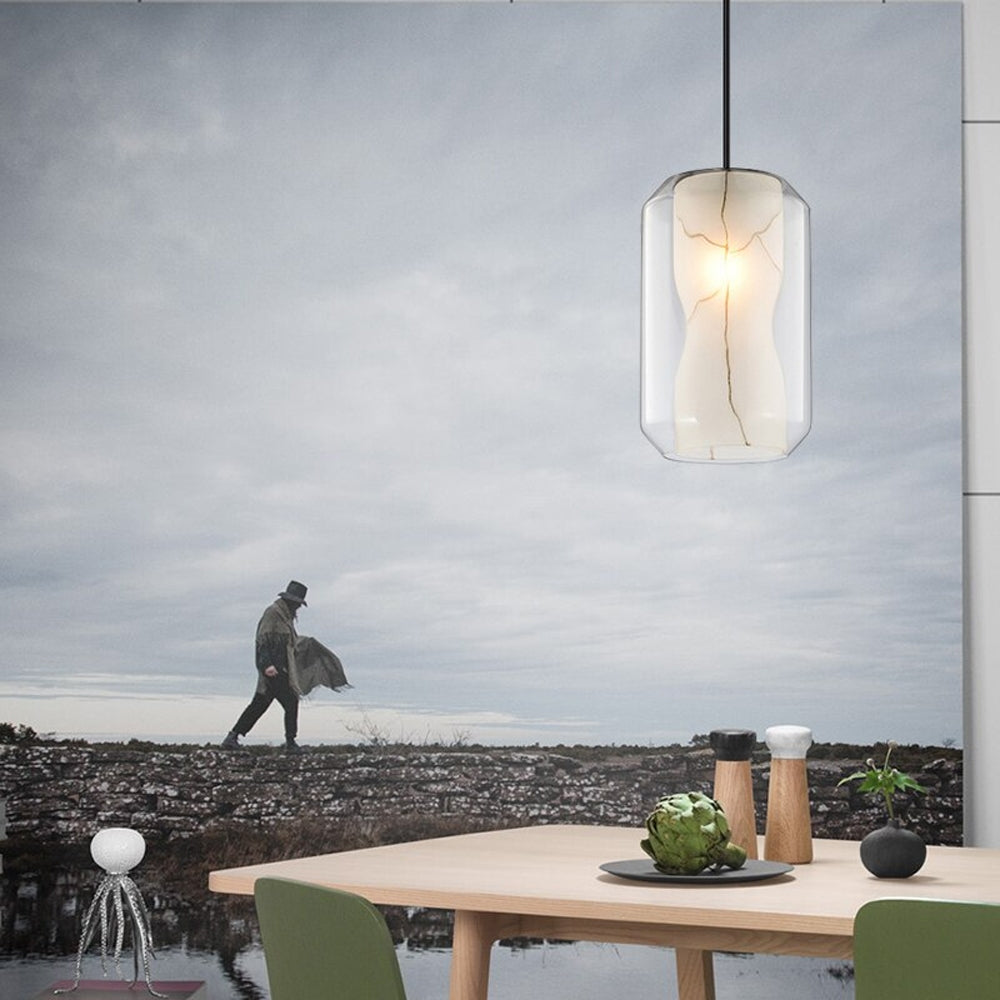 Lampă Modernă Aurie Neagra White Marble APP909-1CP  7
