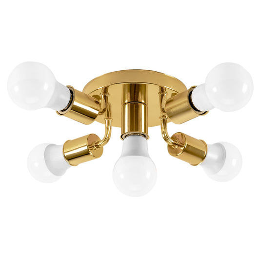 Lampă de tavan cu reflector metalic Auriu APP708-5c  1