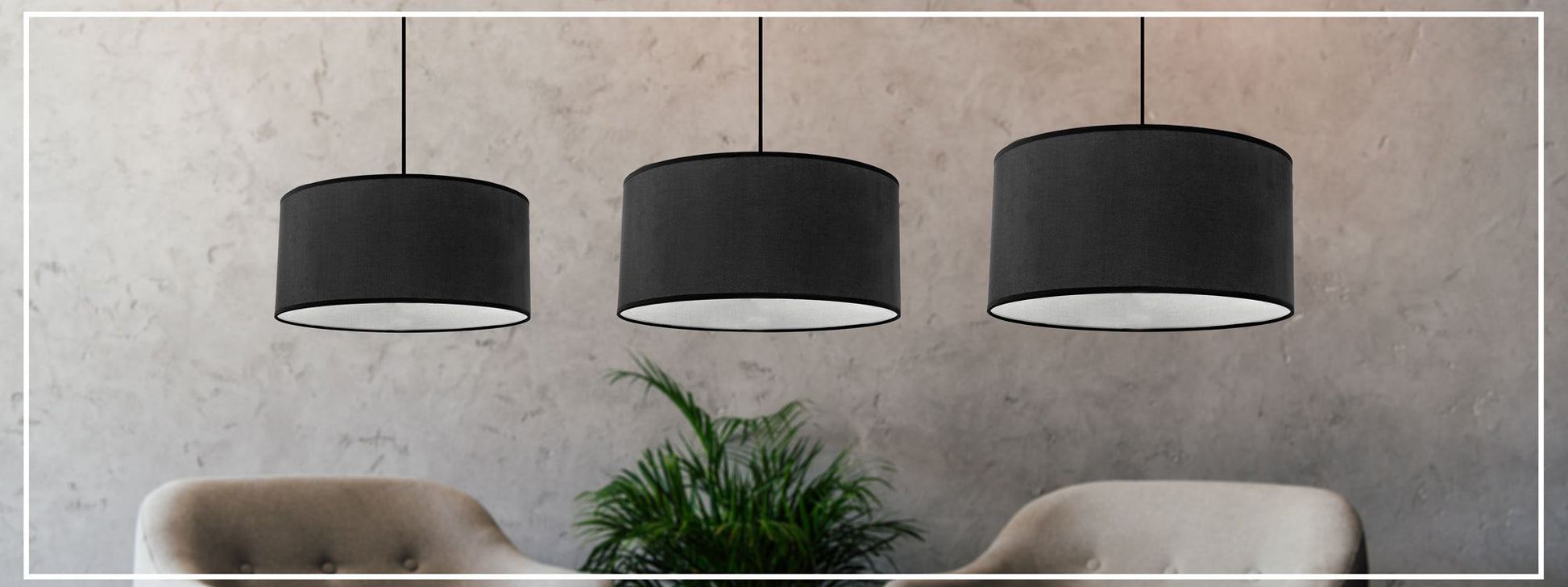 Lampa SUSPENDABILA Black Alb 36cm APP622-1CP 6