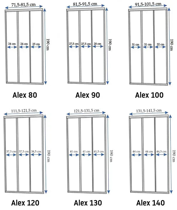 Usa pentru dus Rea Alex 90 Gold Brush 7