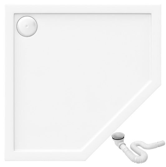 Cadita de dus Diamond 90x90 Alb  1
