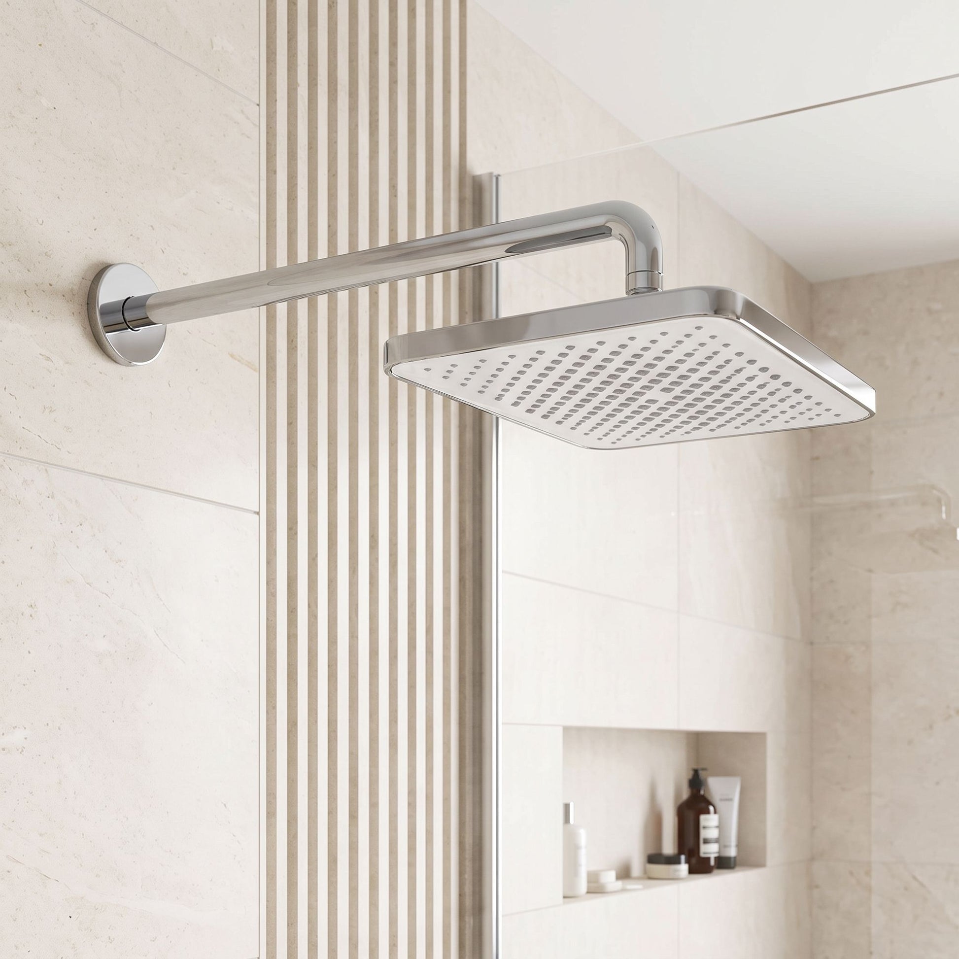 Pălărie De Duș Dreptunghiulară REA JS-032 Chrome 6