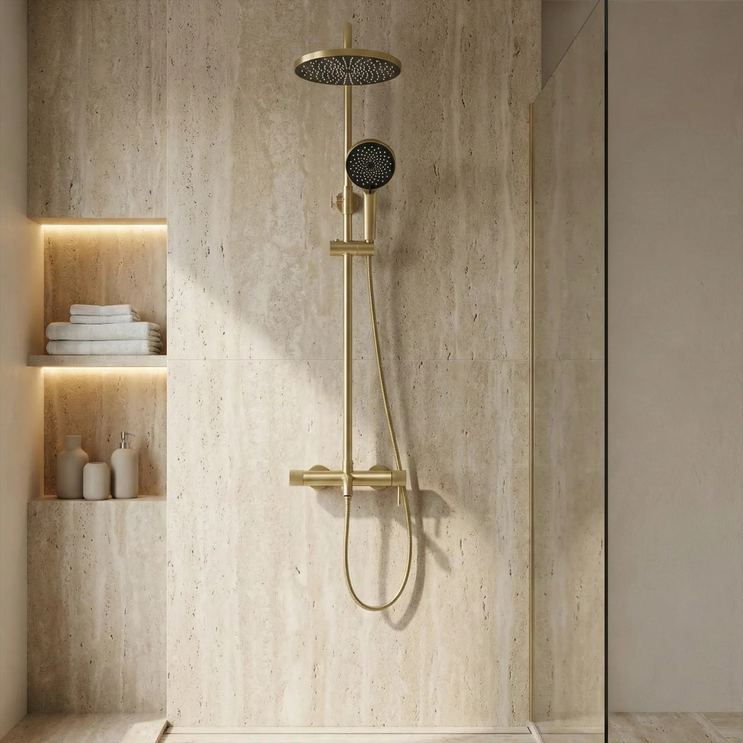 Set dus Rea Lungo Stripe Brush Gold  7