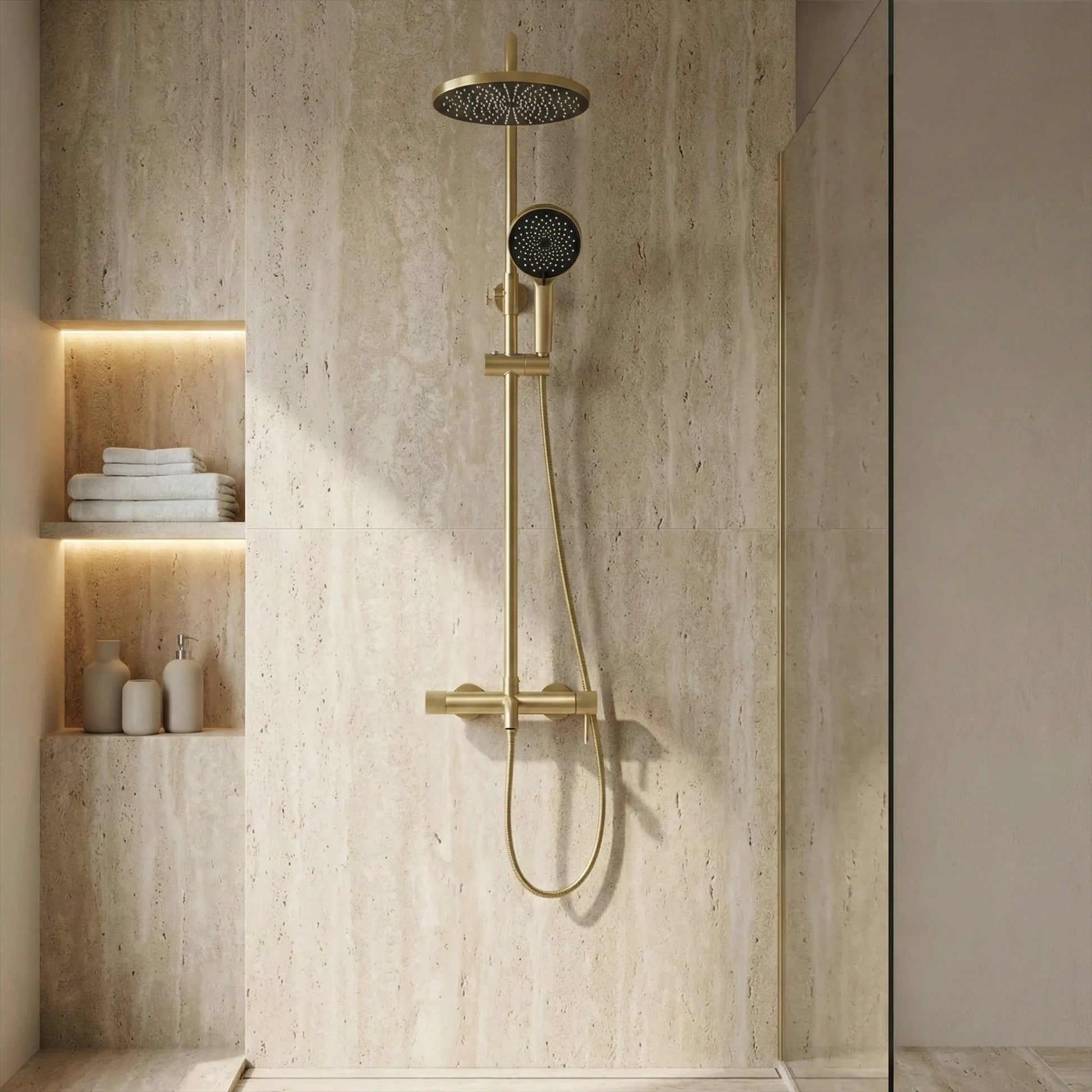 Set dus Rea Lungo Stripe Brush Gold  7