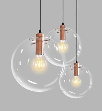 Lampa De Tavan Suspendabila Din Sticla Lassi 30 Cm Rose Gold  10