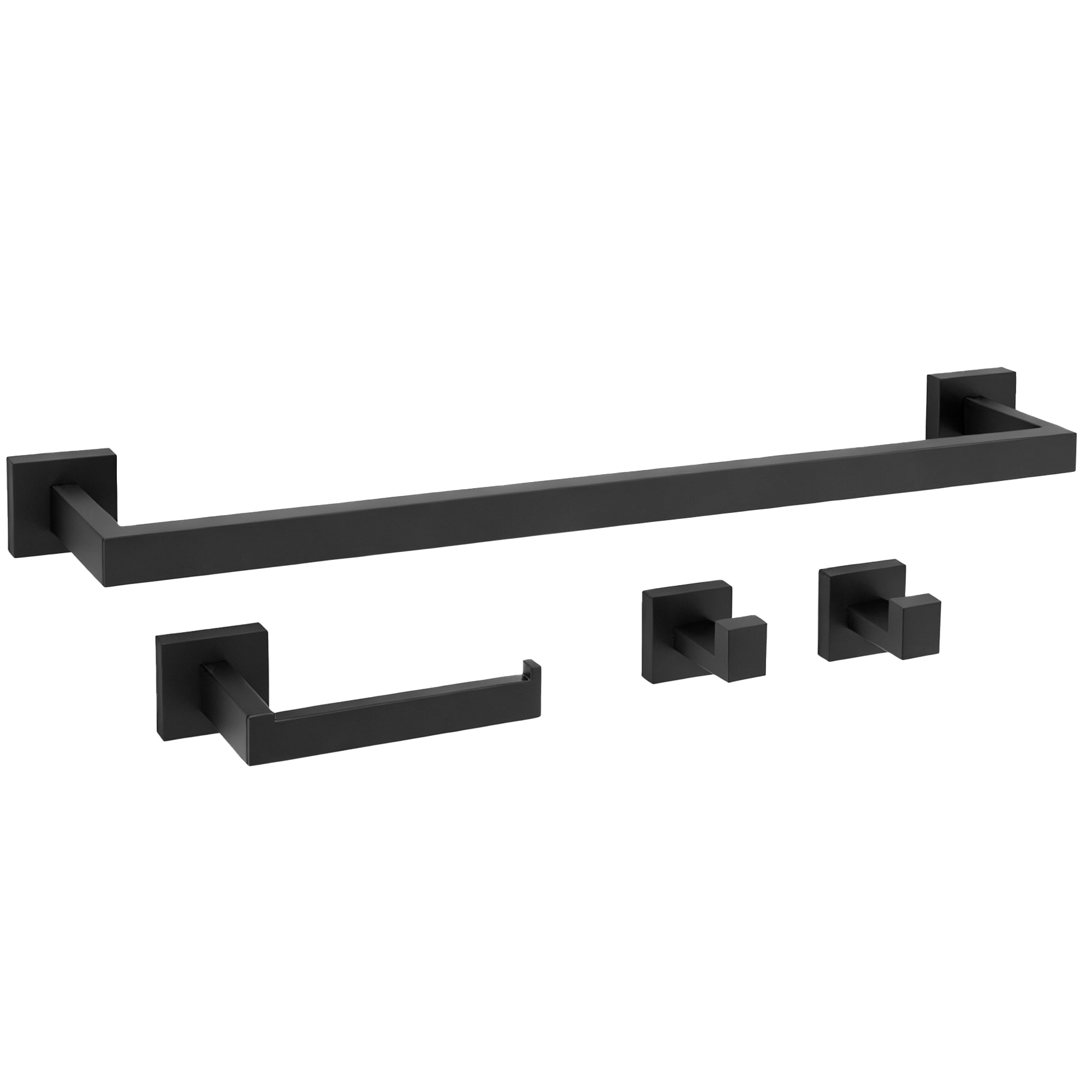 Set Accesorii Pentru Baie Rio Black 4 Piese  2
