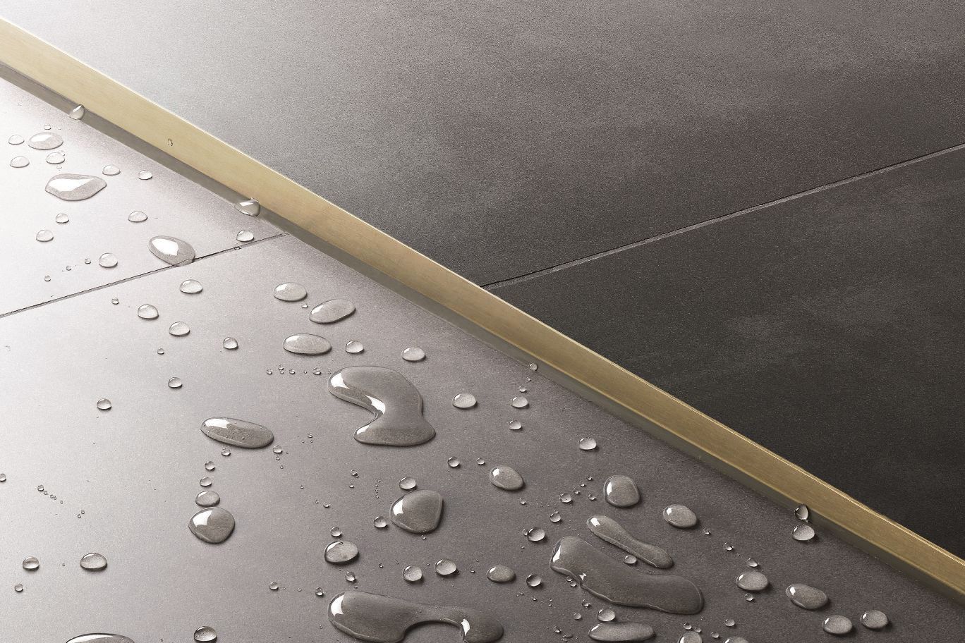 Profil de panta cadita de dus 100cm Brush Gold dreapta 9