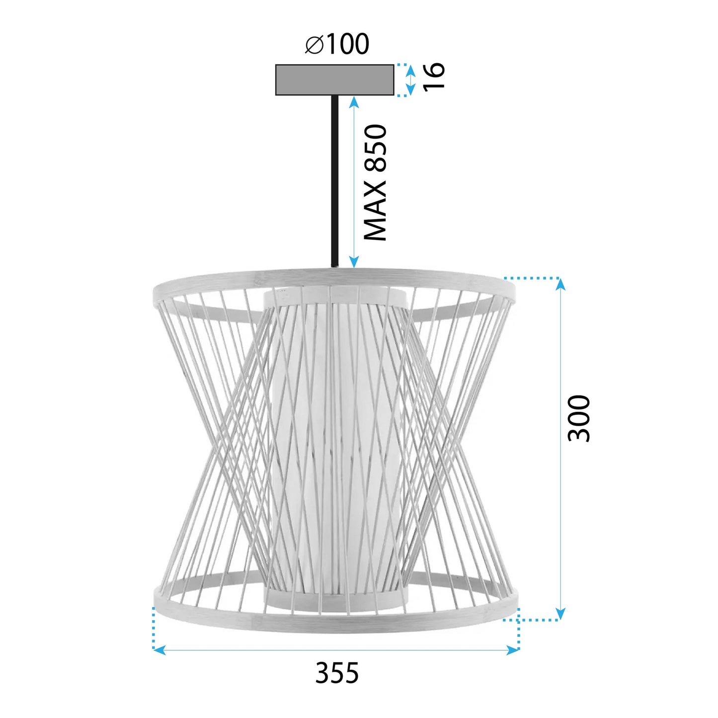 Lampă De Tavan Bamboo APP1630-1CP  7