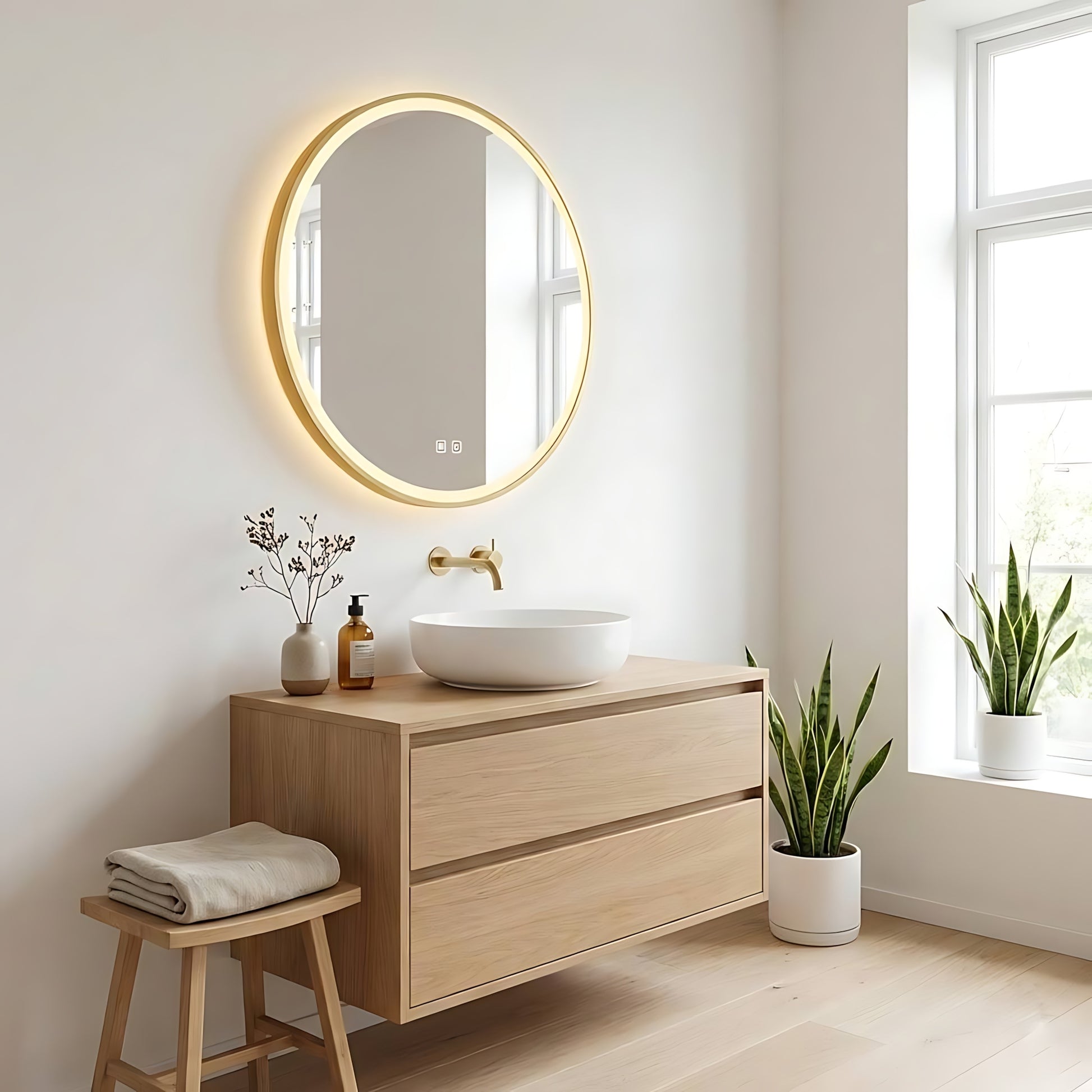 Oglindă LED 70cm MMJ Gold  3