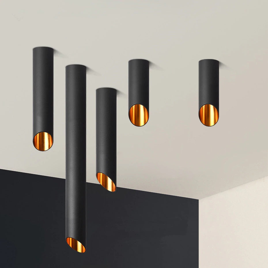 Lampa Plafon Moderna Aurie Neagra 20 Cm APP571-1C  7