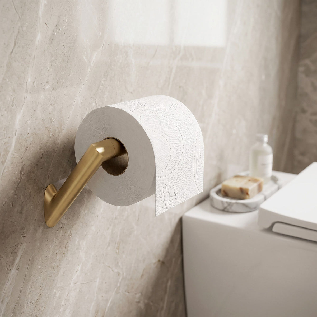Suport Hârtie Igienică Will Brush Gold 8