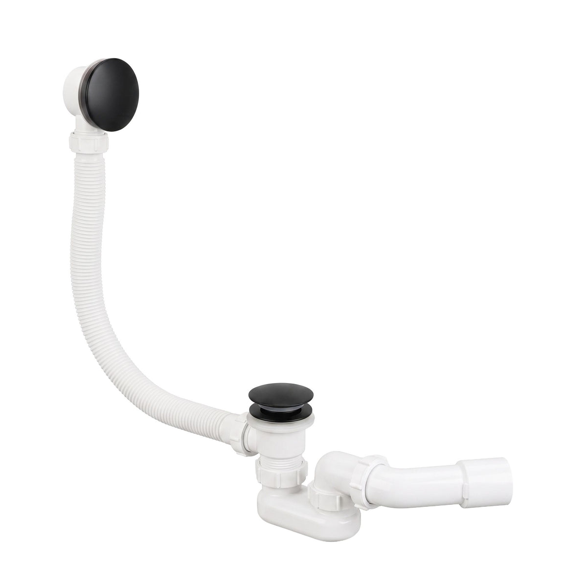 Sifon Pentru Cadă Rea Cu Ventil Click-clack Black 2