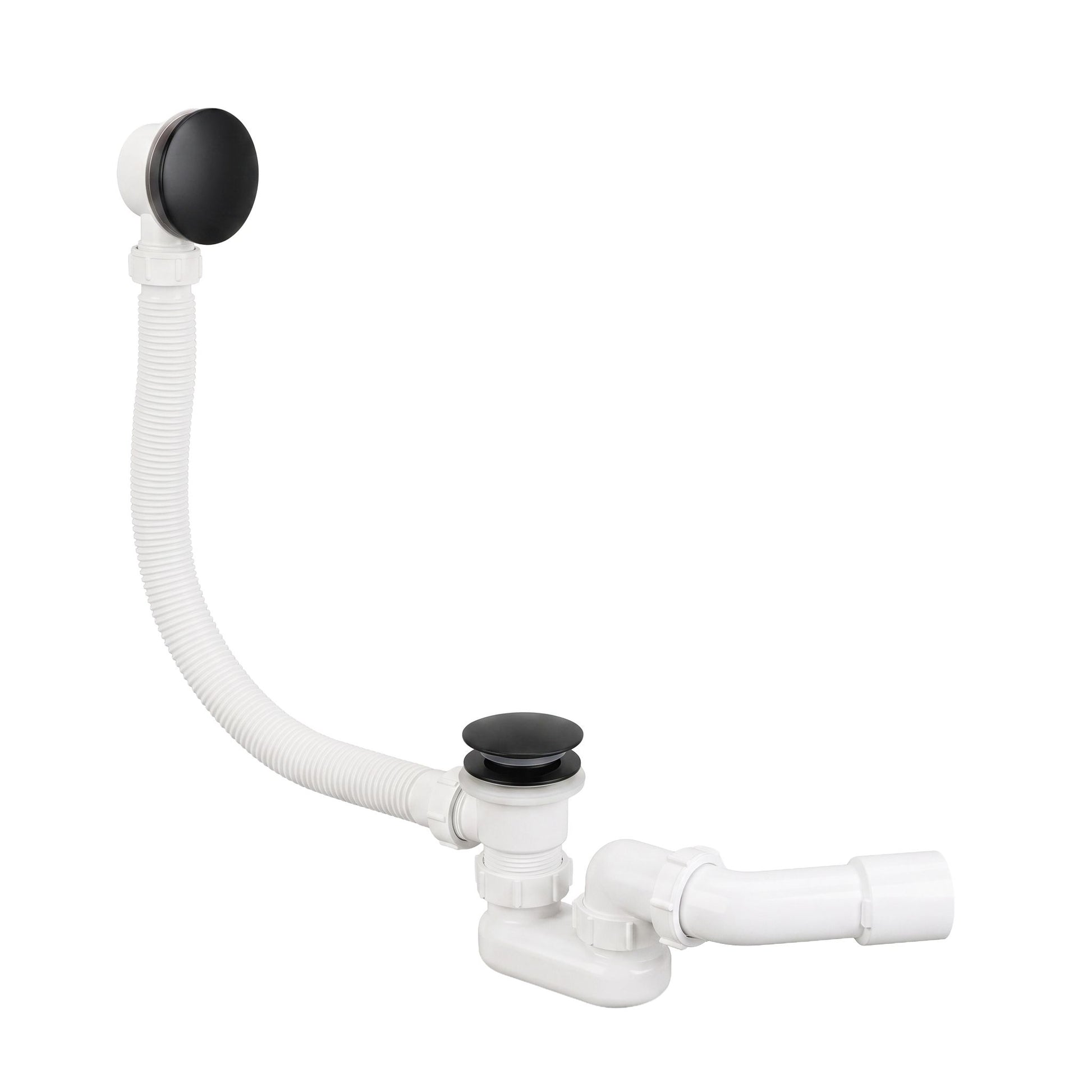 Sifon Pentru Cadă Rea Cu Ventil Click-clack Black 2