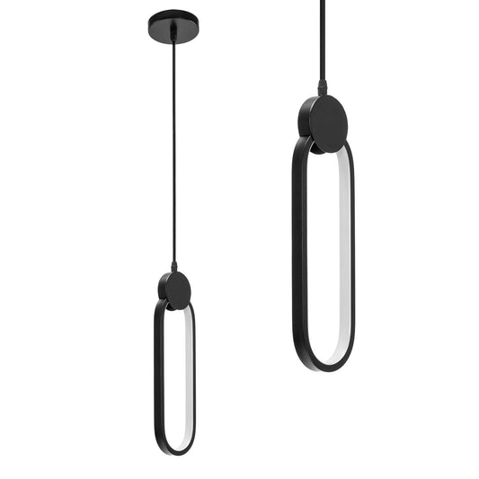 Lampă suspendată de tavan LED APP851-CP BLACK  1