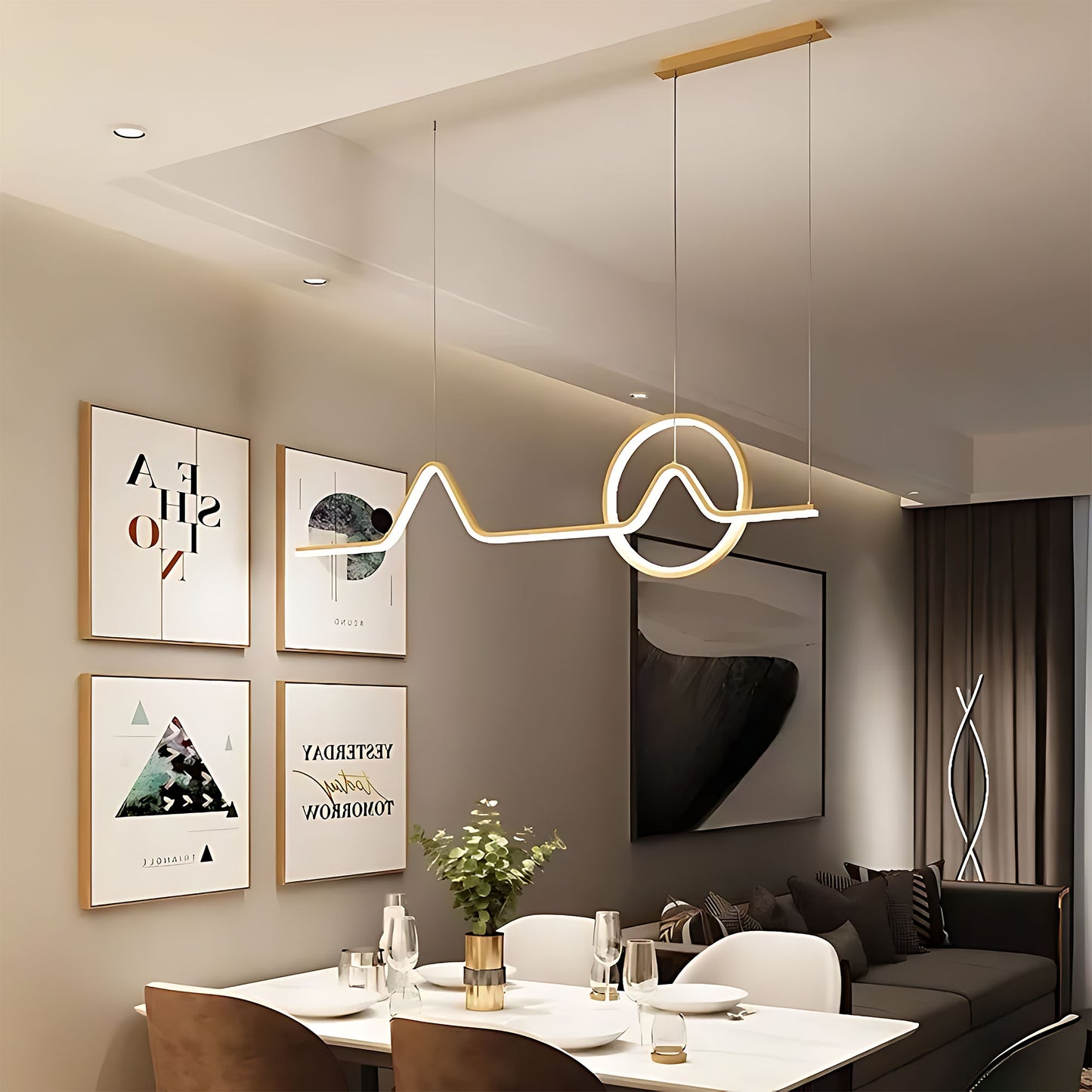 Lampa Led Lhj022-cp 120 Cm Gold  8
