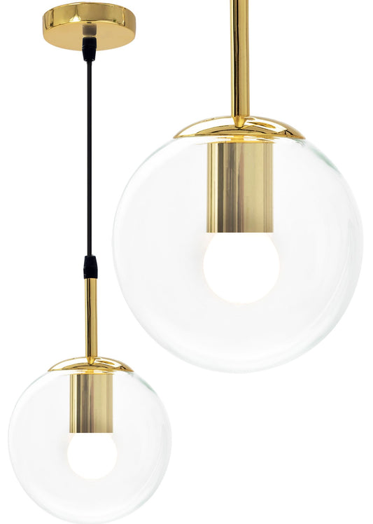 Lampa DE TAVAN SUSPENDABILA din sticla Sfera Auriu APP686-1CP  1