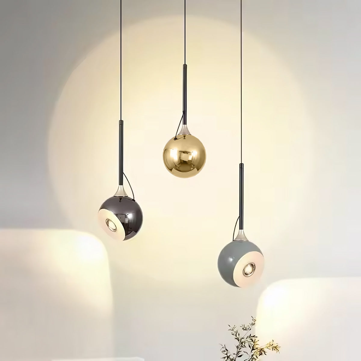 Lampă Suspendată Led G087-1cp Black Chrome  8
