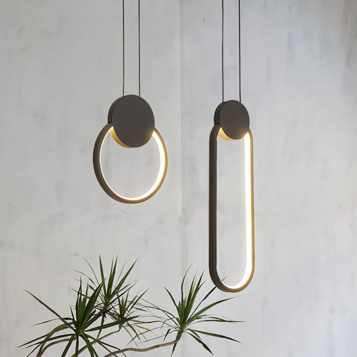 Lampă suspendată de tavan LED APP852-CP BLACK  8