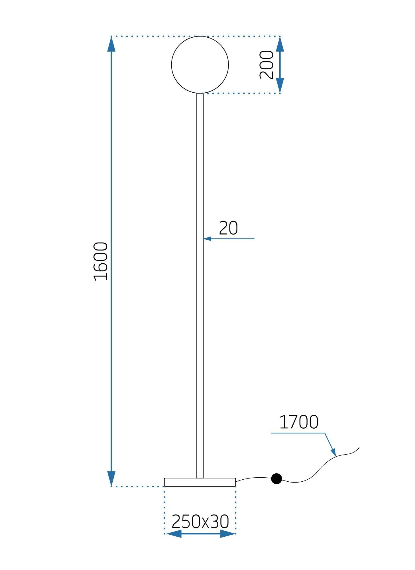 Lampă de podea Reno APP926-1F  6