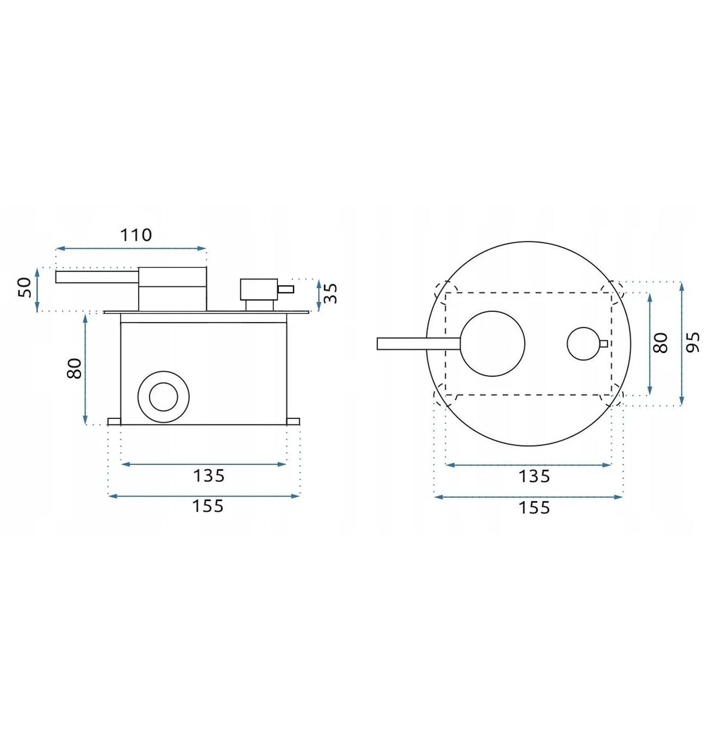 Set De Dus Incastrat Rea Foss Clif Nickel Brush + Box  5