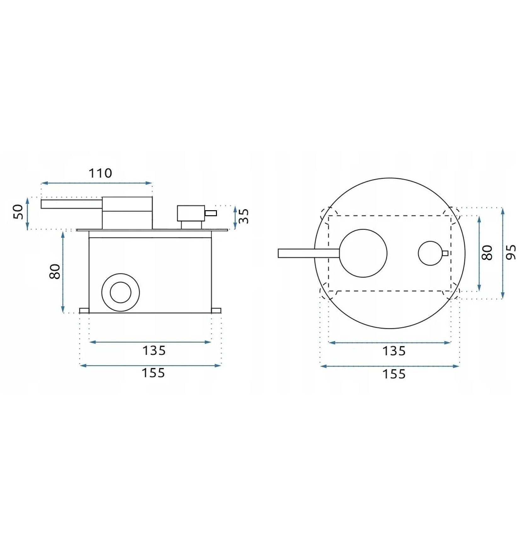 Set De Dus Incastrat Rea Foss Clif Nickel Brush + Box  5