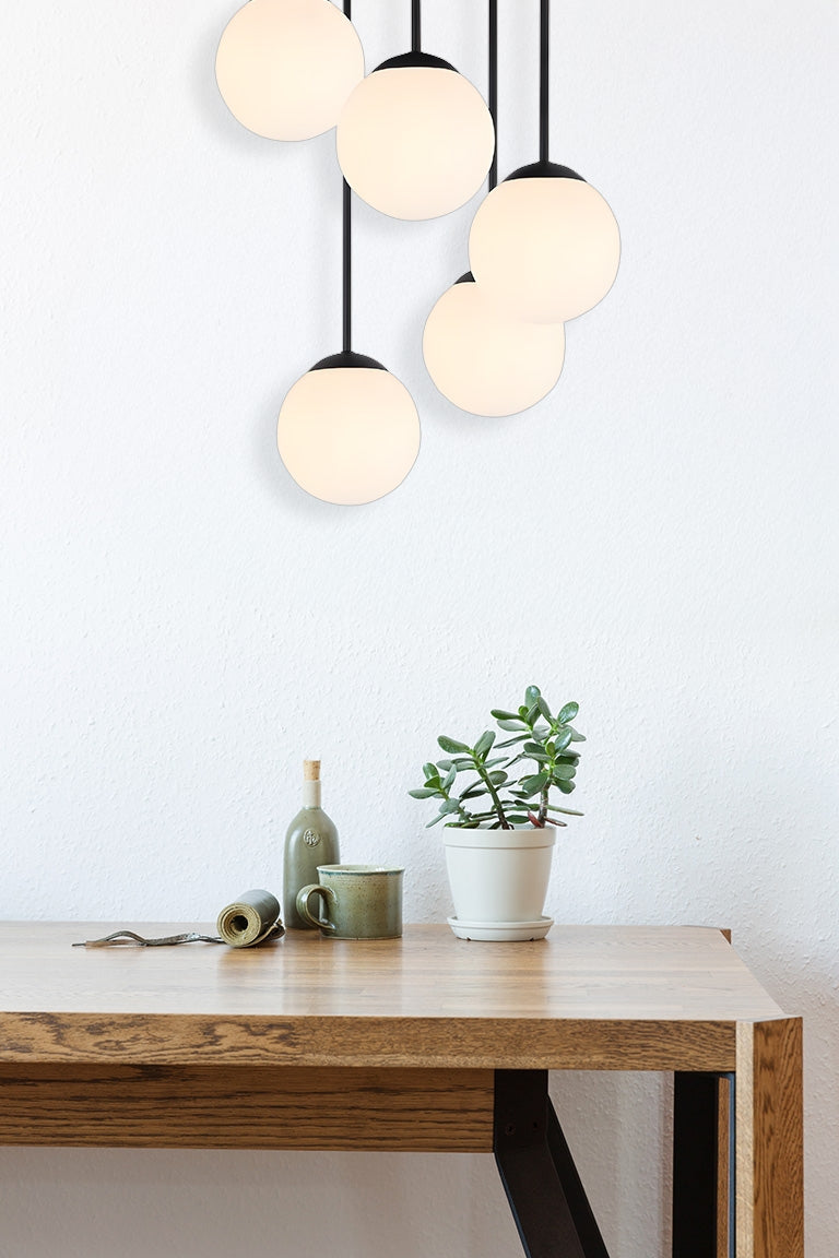 Lampă Suspendată APP1816-5CPR Black  3