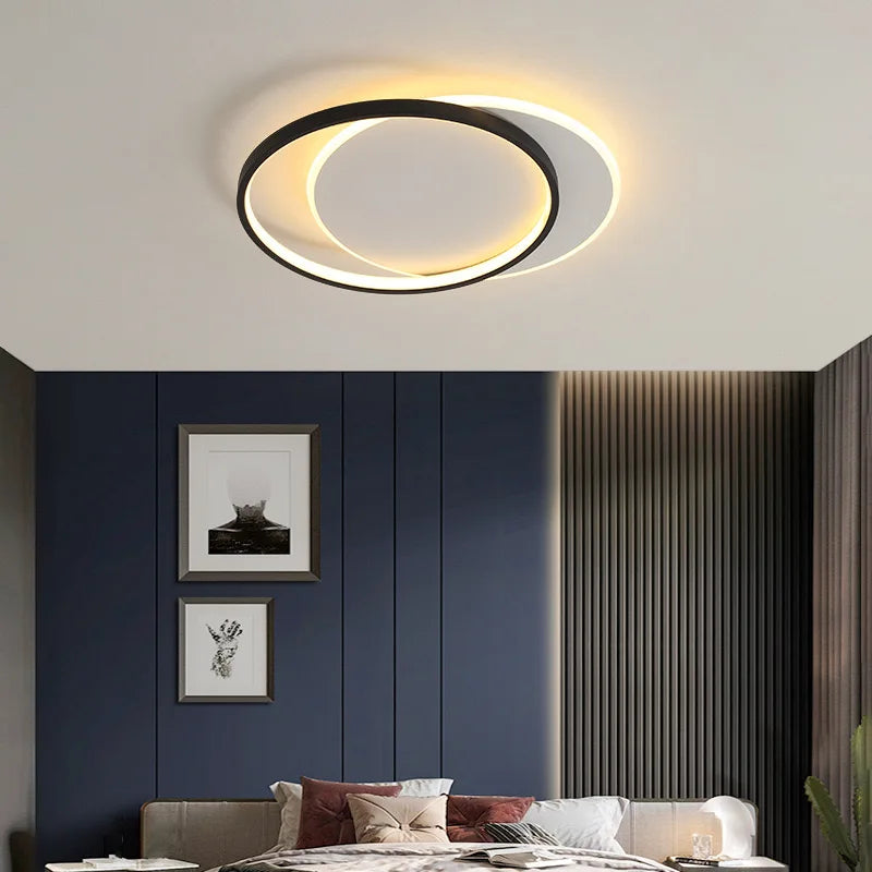 Lampă De Tavan Led Lhj076-c Neagră 40 Cm  4
