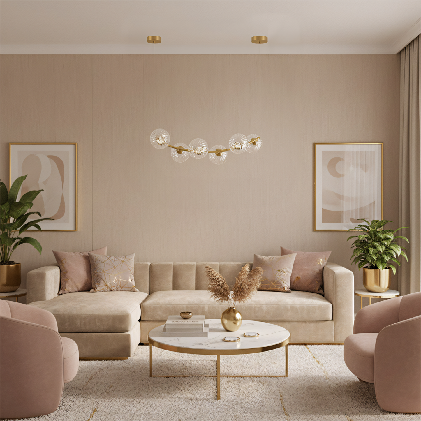 Lampă Suspendată G133-6cp Gold  5