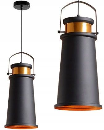 Lampa DE TAVAN ASTI A negru / Auriu  1