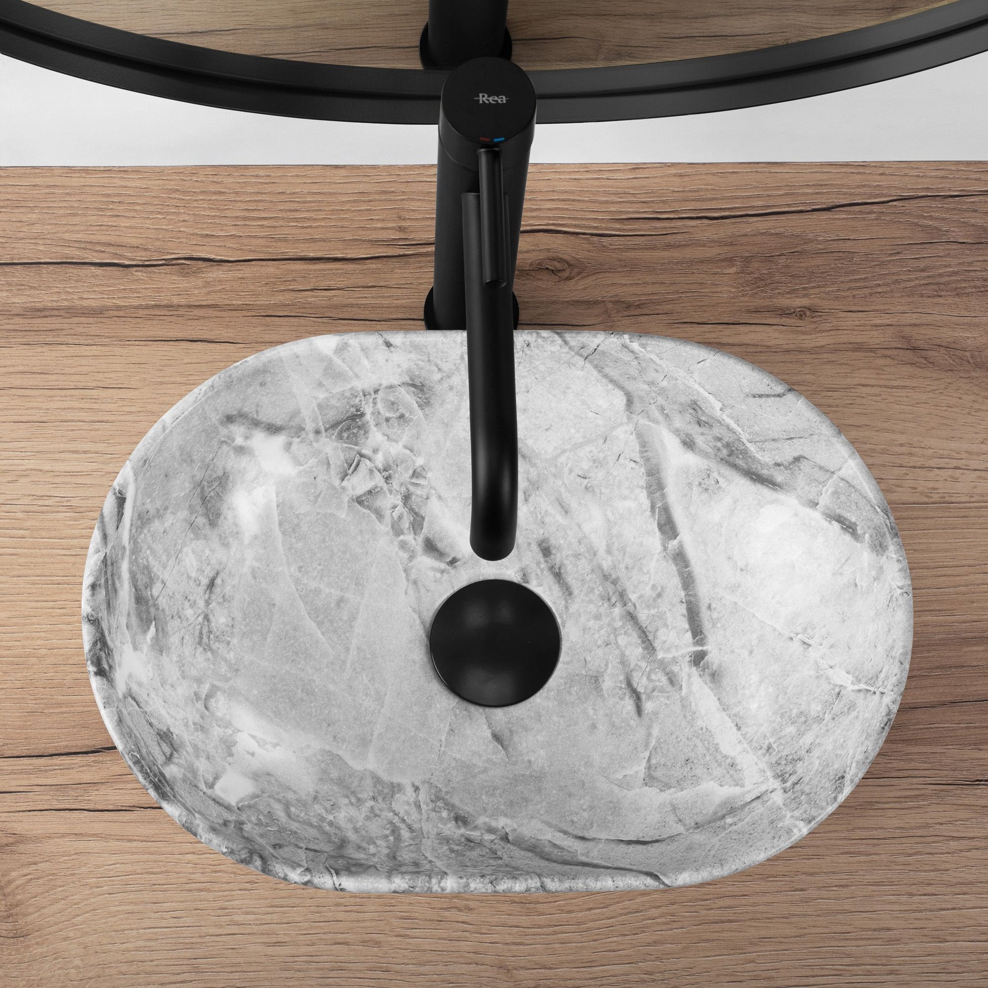 Lavoar pe blat Rea AMELIA MINI STONE MATT 4