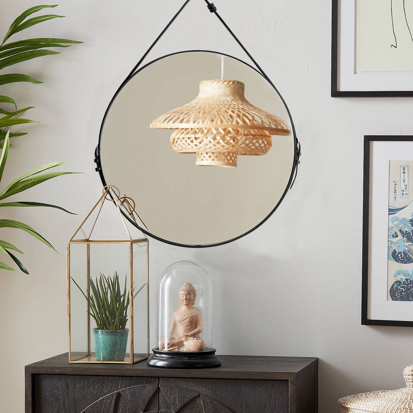 Oglindă Rotundă Pe O Bandă Rigidă Loft De 60 Cm Tpj-60b  3