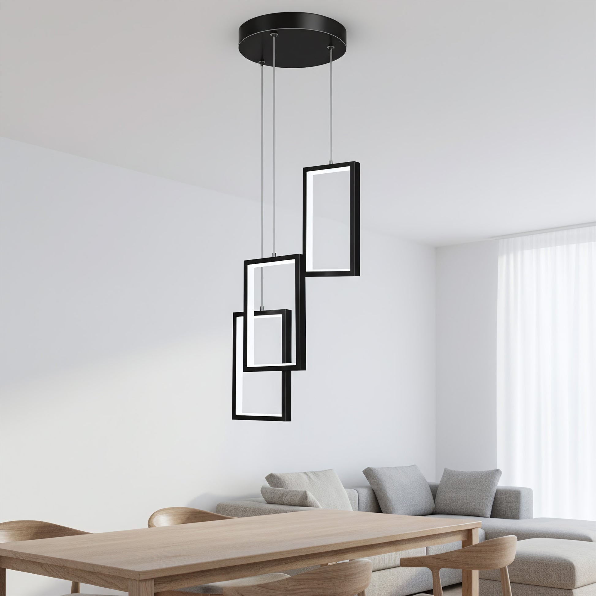 Lampa Led Lhj087-3cp Black  5