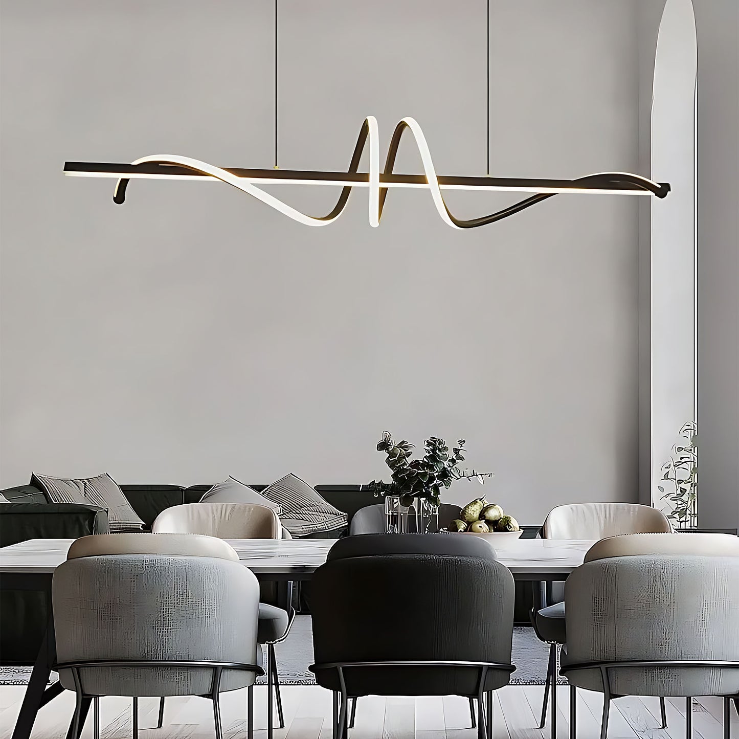 Lampa Wisząca Lhj023-cp 120 Cm Black  5