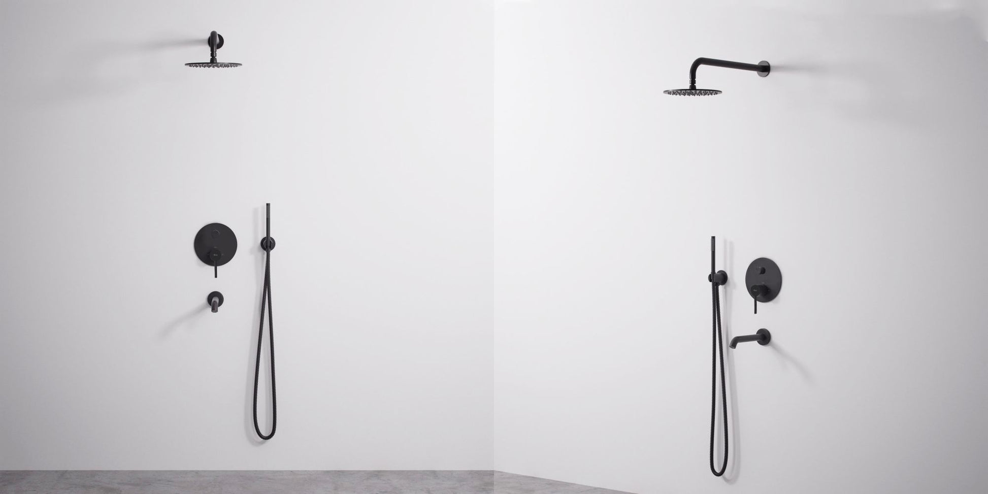 Set de duș și cada incastrabil Rea Lungo Black black + BOX  8