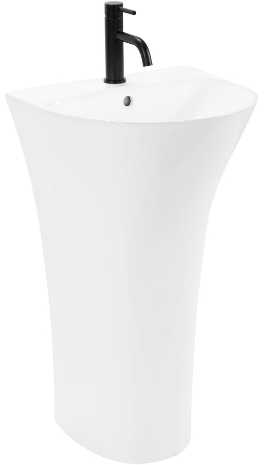 Lavoar De Podea Freestanding Rea Rita Slim Alb  1
